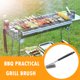 thumbnail image 3 of Batería de Cocina Cepillo de barbacoa de resorte de 3 cabezas Cepillo de limpieza de parrilla de barbacoa de alambre de acero inoxidable Tmvgtek Libre de BPA, 3 of 9