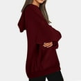 thumbnail image 7 of Womens Oversized Hoodies, Long Sleeve Pullover for Women Fall Fashion Loose Fit Solid Color Drawstring Hooded Sweatshirts with Pockets S-2XL, 7 of 7