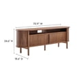 thumbnail image 3 of Cadence 71" Curved TV Stand in Walnut, 3 of 10