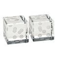 thumbnail image 1 of Par de dados de cristal hechos a mano de 275 in Badash 76907600, 1 of 1