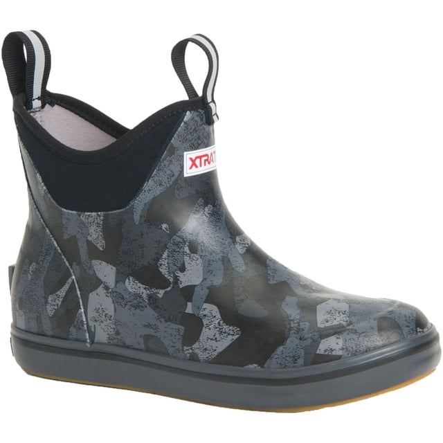 Botas Ankle Deck Xtratuf para mujer, color negro, camuflaje, impermeables, 10 unidades