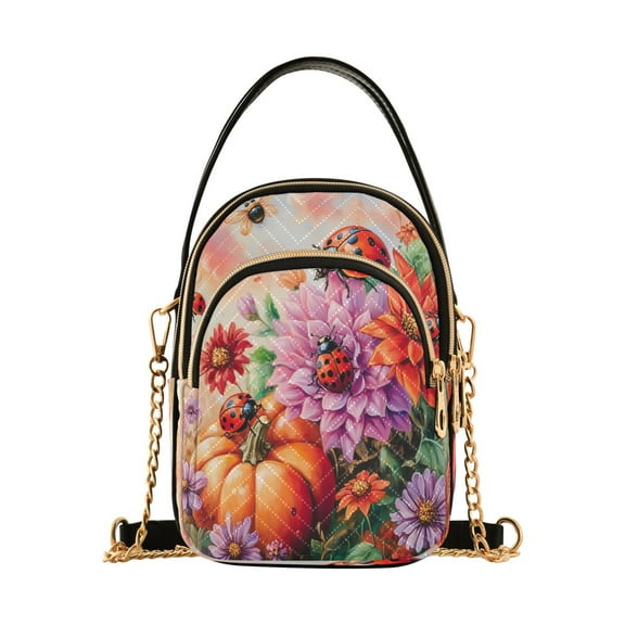 Cross Body Fashion Shoulder Waist Purse Bags Blossoms and Bees Pocket Handbags