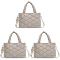 thumbnail image 1 of Bolso Bandolera para Mujer Con Algodón Y Nailon A La (Beige), 1 of 9