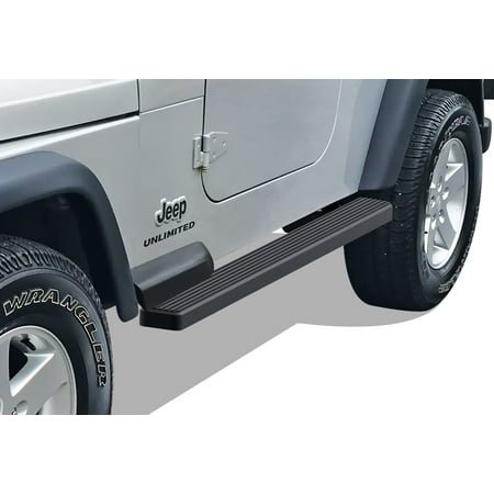 1987 2006 Jeep Wrangler Black Finish 4 Inch Door To Door