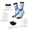 thumbnail image 6 of Goofa Flower Printed Men's Crew Socks, Soft Durable Breathable Moisture-Wicking with Odor Control Cotton socks, 6 of 9