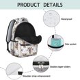 thumbnail image 4 of Highland Cow and Flower Print Backpack for School, Cute School Bag with Adjustable Shoulder Straps and Padded Back, 15.3"x11"x7.1", 4 of 5