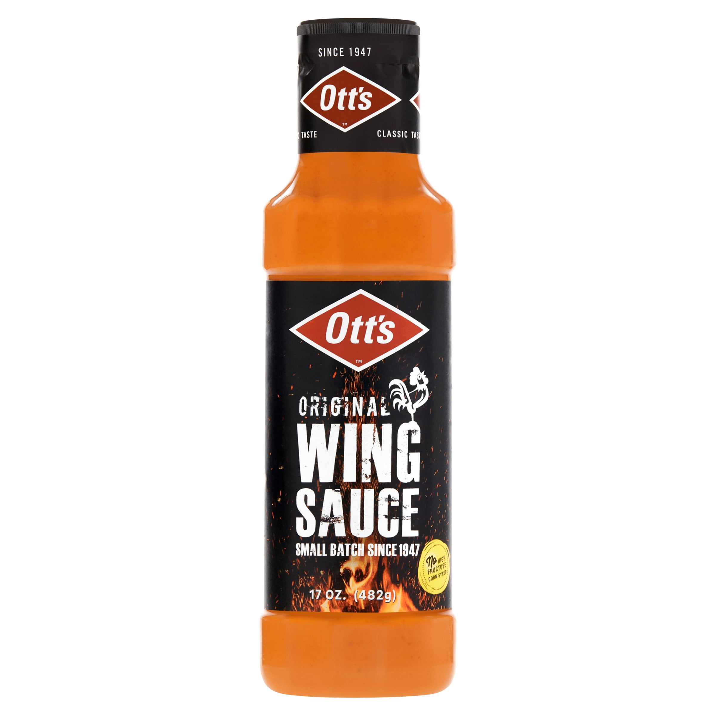 (4 pack) Ott's Original Wing Sauce, 17 fl oz