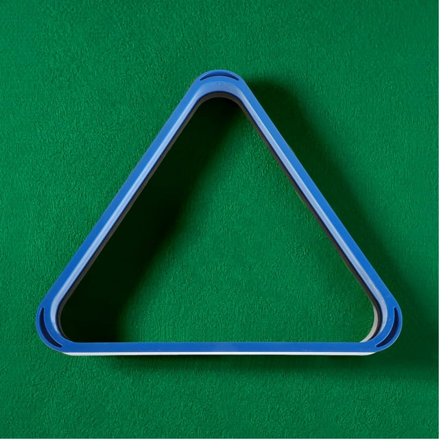 RUNROTOO Accessoires de Billard Table de Billard Triangle Plastique Bleu 1Ensemble pour Portabilité