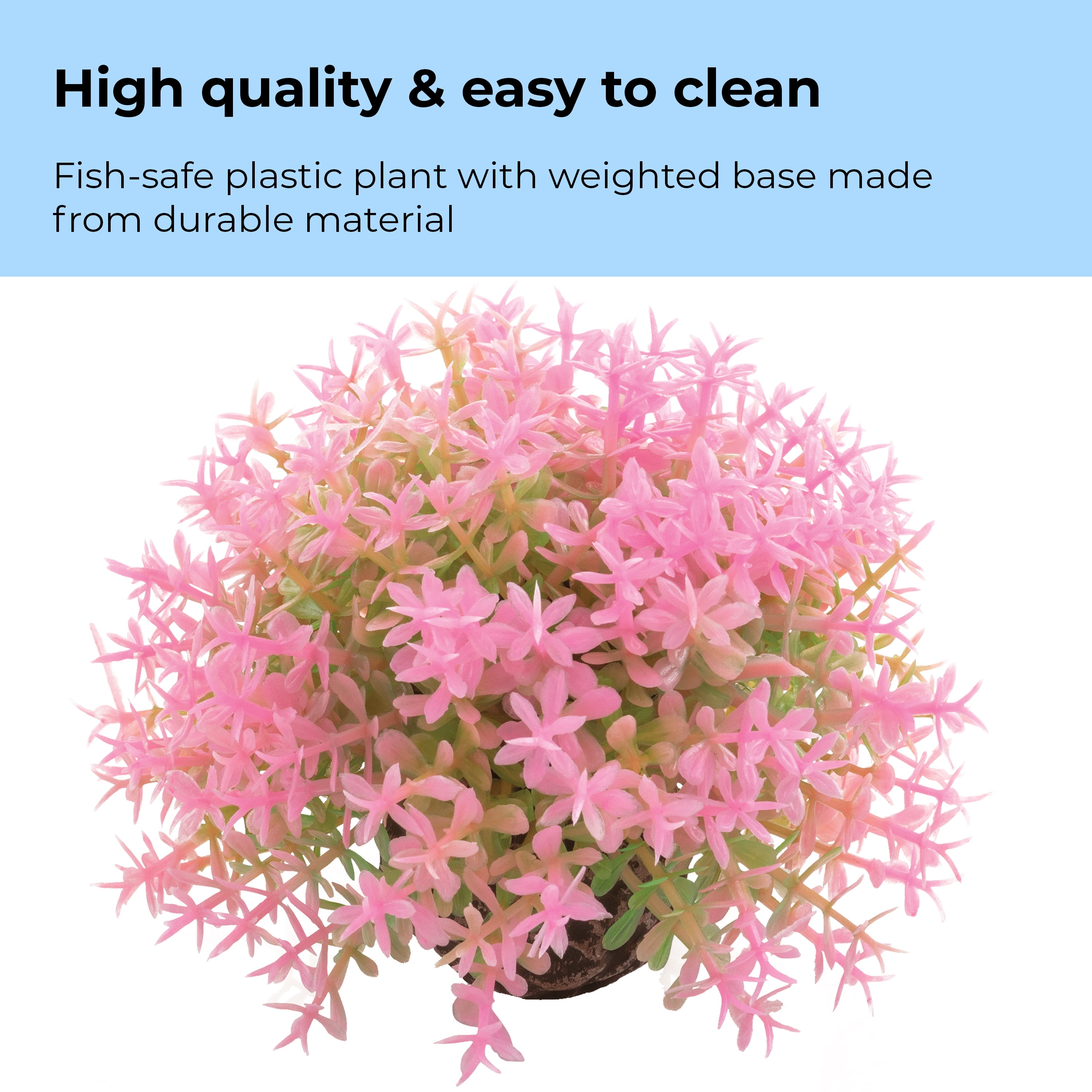 biOrb Pink Flower Ball - Small Aquarium Plant Decoration