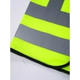 thumbnail image 6 of YONGHS Girls Boys Safety Vests with Reflective Stripes Hi Vis Viz Zipper Front Volunteer School Activity Waistcoat B Fluorescent Yellow 10-12, 6 of 7