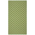 thumbnail image 3 of Safavieh Courtyard Hilbert Geometric Indoor/Outdoor Area Rug, Green/Beige, 4' x 5'7", 3 of 16