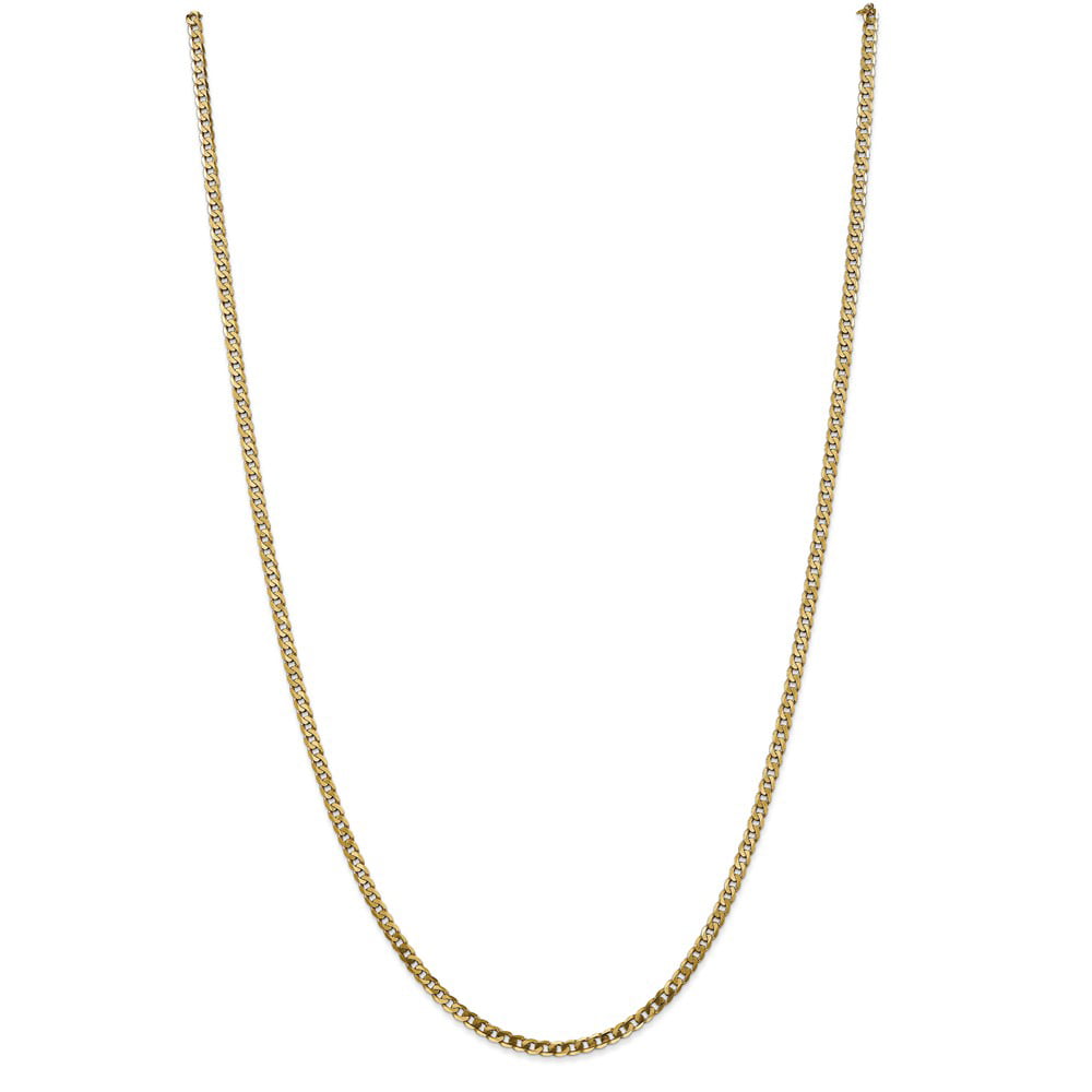 Curb Chain Necklace 2.9mm Width 14K Yellow Gold-filled Made in the USA