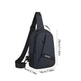 thumbnail image 3 of Crossbody Chest Bag Waterproof Sling Backpack Lightweight Multi Pocket Anti Splash Shoulder Bag Travel Sports Organizer For Hiking Camping Cycling Work Outdoor Daily Carry Use, 3 of 6