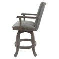 thumbnail image 4 of Home Square 30" Swivel Wood Bar Stool with Base in Natural Fun - Set of 3, 4 of 4