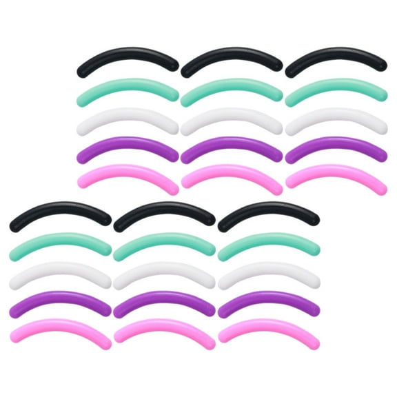 Curling Iron 30 Pcs Eyelash Curler Refills Strip Silica Gel