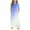 Blue, variant on ATOGUTA Big Girls Dresses Short Sleeve Stretchy A-Line Sundress Casual Gradient Long Dresses Blue, Size 4-14 Years