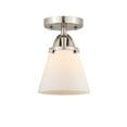 thumbnail image 2 of Innovations Lighting 288-1C-SN-G61 Cone 6" Wide Semi-Flush Ceiling Fixture - White, 2 of 5