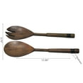 thumbnail image 2 of IH Casa Decor Gray Acacia Wood With Riveted Gunmetal 2 Pc Salad Server Set, 2 of 4