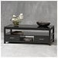 thumbnail image 2 of Linon Sutton Black Coffee Table, 2 Drawers and 1 Shelf, 2 of 3