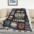 thumbnail image 2 of Christmas Pop Pop Gifts Blanket 60" x 50", Gifts for Pop for Christmas, Pops Gifts for Grandpa, Pop-Pop Gifts, Best Xmas Pop Pop Gifts, Pop Pop Gifts from Granddaughter/Grandkids/Grandchildren, 2 of 6