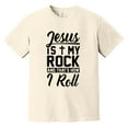 thumbnail image 2 of Jesus Is My Rock T-Shirt – Christian Faith Shirt for Men | Bold Religious Statement Tee, 2 of 7