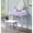 Purple, variant on Solid Rubberwood Frame | Great for Long - lasting Use in Dressing Spaces | Ensures Durability and Quality
