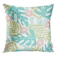 thumbnail image 1 of RYLABLUE Housse de Coussin Motif Vert Mignon Palmier Tropical Bleu Moderne Dessiné, 1 of 1
