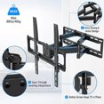 thumbnail image 5 of TV Wall Mount for 26-65 Inch Flat Curved LED LCD Screen TVs Full Motion TV Mount, Tilt Swivel Extension Wall, 5 of 5