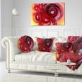 thumbnail image 3 of Designart Waves Around the Hearts - Abstract Throw Pillow - 12x20, 3 of 5