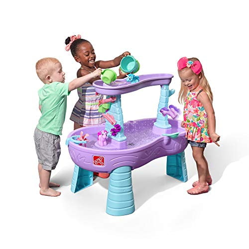 Step2 Rain Showers Splash Pond Water Table Kids Playset with 13 Piece Accessory 