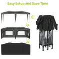 thumbnail image 5 of M optimized 10'x20' Pop Up Canopy Outdoor Folding Tent Commercial Wedding Party Shelter with 6 Removable Sidewalls, 6 Sandbags, Carry Bag, 5 of 7
