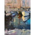 thumbnail image 2 of Forst, Beth A. 25x32 Black Ornate Wood Framed with Double Matting Museum Art Print Titled - Valencia Boats, 2 of 4