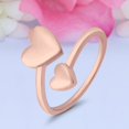 thumbnail image 2 of 10mm - Hearts Toe Band Ring 925 Sterling Silver Thin Adjustable Stylish Rings for Women, 2 of 5