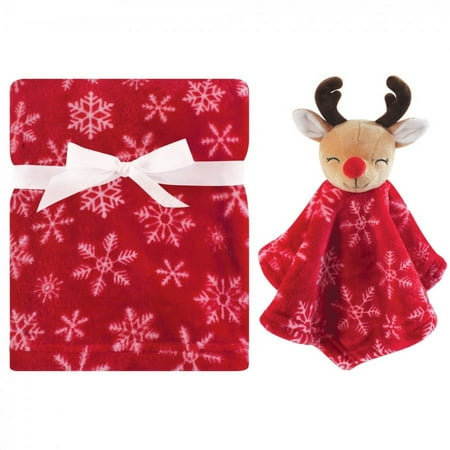 UPC: 0660168565287 | Hudson Baby Infant Plush Blanket with Security Blanket  Reindeer  One Size