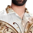 thumbnail image 5 of Butterfly Fission Diagram Men's Short Sleeve Hawaiian Beach Shirts, Casual Printed Button Down Spread Collar Tops, Summer Unisex Style, 5 of 6
