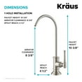 thumbnail image 5 of Allyn 100% Lead-Free Kitchen Water Filter Faucet in Spot Free Stainless Steel, 5 of 10