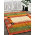 thumbnail image 2 of Ahgly Company Indoor Square Contemporary Red Abstract Area Rugs, 6' Square, 2 of 6