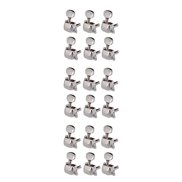 Inteprter Clavijas de afinación de cabeza de máquina semiselladas de 6 piezas, perillas de afinadores de guitarra, accesorios de reparación de Type1 NO1 Inteprter CBP351471