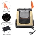thumbnail image 2 of MOJAY Dog Bike Trailer for Small and Medium Pets Under 88 lbs, LightBrown, 2 of 8