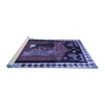 thumbnail image 2 of Ahgly Company Machine Washable Indoor Square Animal Blue Traditional Area Rugs, 6' Square, 2 of 4
