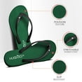 thumbnail image 7 of HUGGOES Sapling Natural Rubber Comfort Flip Flops for Women - Olive Green/Black, 7 of 7