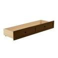 thumbnail image 5 of Noble House Queen Murphy Bed, Pine Wood Frame with Rattan Panel, Storage Drawer & Fold-Out Platform, Walnut, 5 of 17