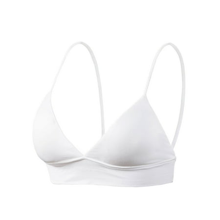 

YANHAIGONG Woman V Cup Underwired Sleep Seamless Underwear Soft Comfortable Sexy Bra True Bras For Women
