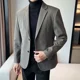 thumbnail image 5 of Nuevos trajes y blazers para hombre, conjunto informal de 2 piezas de corte entallado, ropa clásica para hombre, pantalones elegantes para ceremonia, 5 of 5