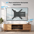 thumbnail image 5 of MountFTV Full Motion Long Arm TV Mount for 32-65" TVs, Corner TV Mount with 30" Extension, Up to 99 lbs, Max 400x400mm, TV Wall Mount with Articulating Swivel Tilt Single Stud, 5 of 9
