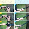 thumbnail image 2 of Tranquillo 600lb Capacity 2 Persons 2 Hammocks Included/Foldable Portable Hammocks with Stand, Tree Straps, Carry Bags for Garden Camping, Aegean, 2 of 9