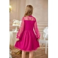 thumbnail image 3 of Arshiner Girls Formal Dress Fall Long Sleeve Church Funeral Tulle DressesBlack Size 10-12, 3 of 8