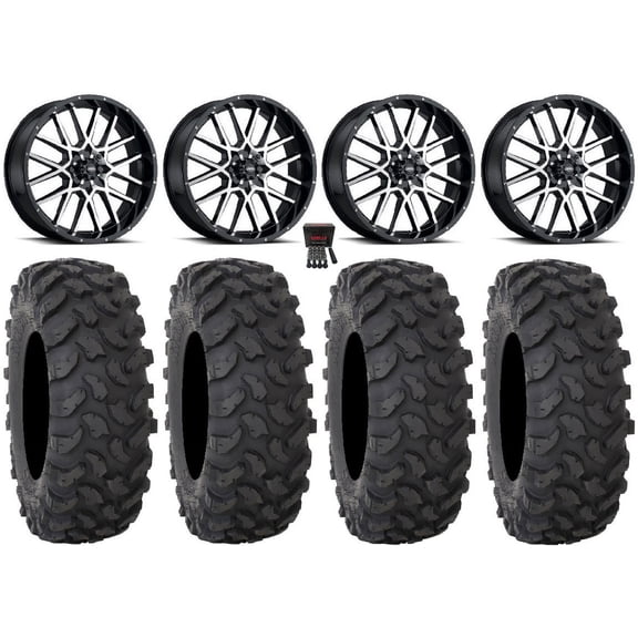 ITP Hurricane 18" Wheels Machined 35" XTR370 Tires Polaris RZR XP 1000 / PRO XP / Ranger XP 900/1000