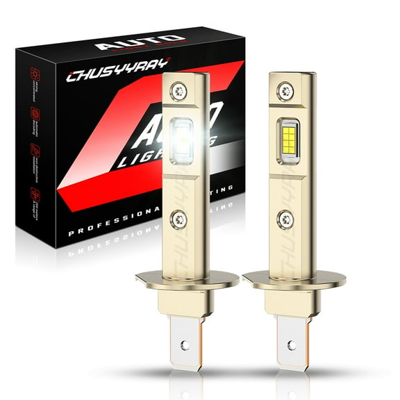 2Pcs H1 LED Headlight High Low Beam Bulbs Conversion Kit Super Bright White Plug and Play