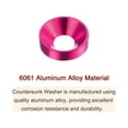 thumbnail image 4 of 30packs Countersunk Washer M4 Anodized Aluminum Alloy Finishing Washers, Pink, 4 of 4